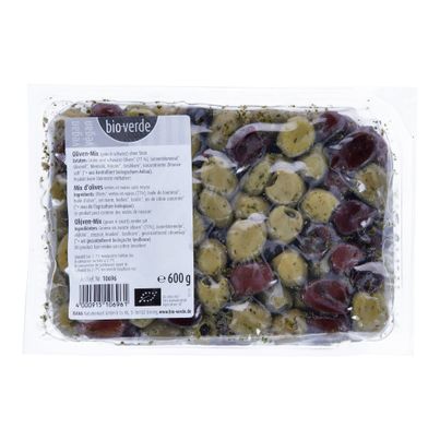 Bio Oliven-Mix ohne Stein 600g - 2er Vorteilspack von Bioverde
