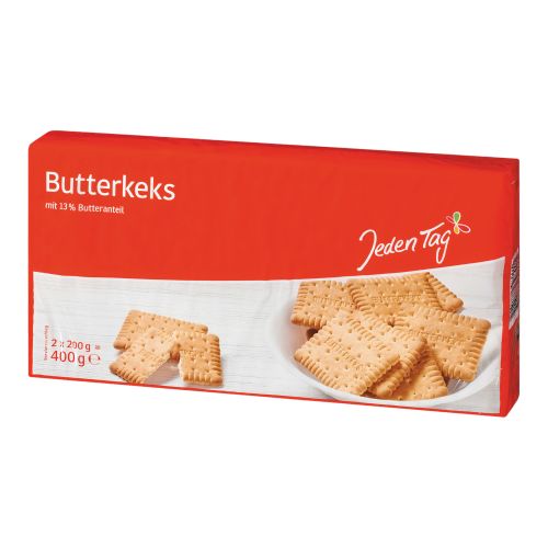 Butter biscuit with 13% butter 400g from Jeden Tag