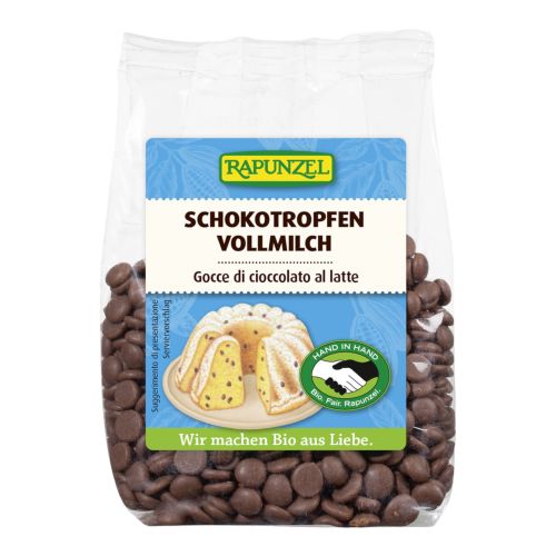 Bio Schokotropfen Vollmilch  100g - 8er Vorteilspack von Rapunzel Naturkost