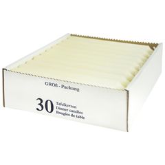 Tafelkerzen ivory 30Stück von Jeka