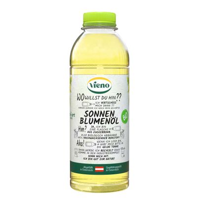 Bio Sonnenblumenöl - No Plastic 750ml von Vieno