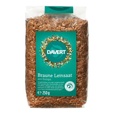 Bio Braune Leinsaat 250g - 8er Vorteilspack von Davert