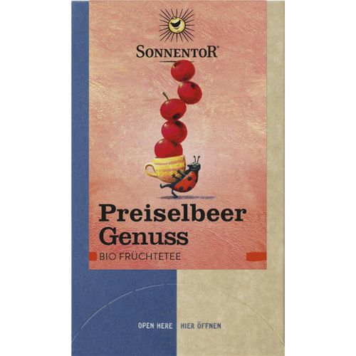 Bio Preiselbeer Genuss a 2.8g 18Beutel - 6er Vorteilspack von Sonnentor