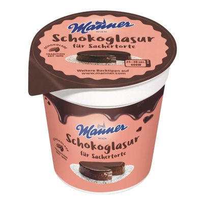 Manner Schokoglasur für Sachertorte - 200g