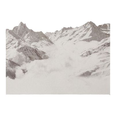 Tagesdecke Alpen Farbe Braun 240x220cm von David Fussenegger