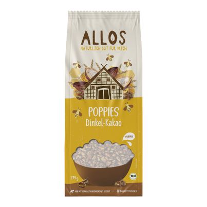 Bio Dinkel Kakao-Poppies 275g - 6er Vorteilspack von Allos