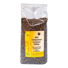 Bio Chiasamen schwarz 1000g von Nestelberger