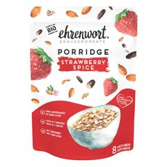 Organic Strawberry Spice Porridge 400g – 6-pack value pack from Ehrenwort Genussmomente