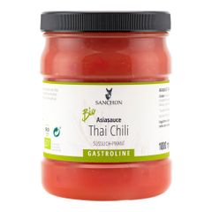 Bio Thai Chili Sauce 1000ml - 6er Vorteilspack von Sanchon