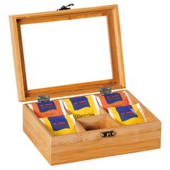 Teebox Bambus 6 Fächer von Kesper