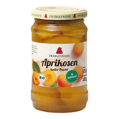 Bio Aprikosen halbe Frucht 325g - 6er Vorteilspack von Zwergenwiese