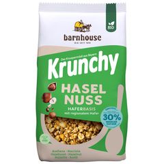 Bio Krunchy Haselnuss wenig Zucker 500g - 6er Vorteilspack von Barnhouse