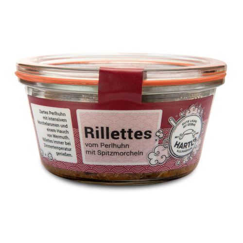 Rillettes vom Perlhuhn mit Spitzmorcheln 170g - Fertiggericht von Hartls Kulinarikum