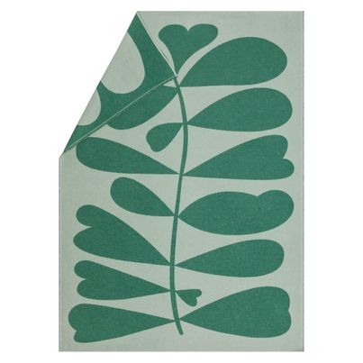 Flanelldecke Pflanze Farbe Grün 140x200cm von David Fussenegger