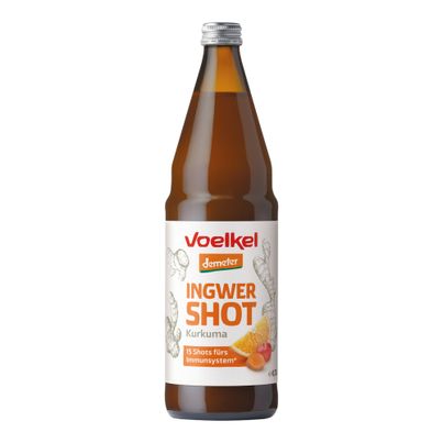 Bio Ingwer-Kurkuma Shot MW 750ml - 6er Vorteilspack von Voelkel