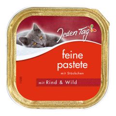 Cat pâté beef & game 100g from Jeden Tag