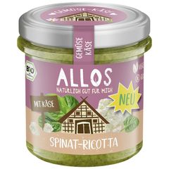 Bio Aufstrich Spinat-Ricotta 135g - 6er Vorteilspack von Allos