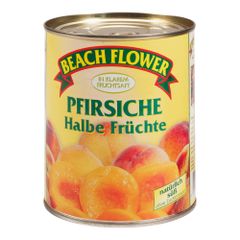 Pfirsichhälften in Fruchtsaft 810g von Beach Flower