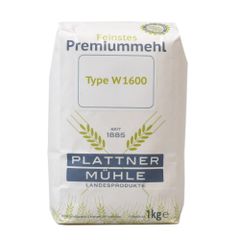 Weizenmehl Type 1600 Weizenbrotmehl 1000g von Plattner Mühle