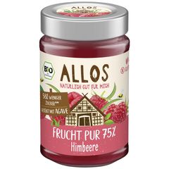 Bio Fruchtaufstrich 75% Himbeere 200g - 6er Vorteilspack von Allos