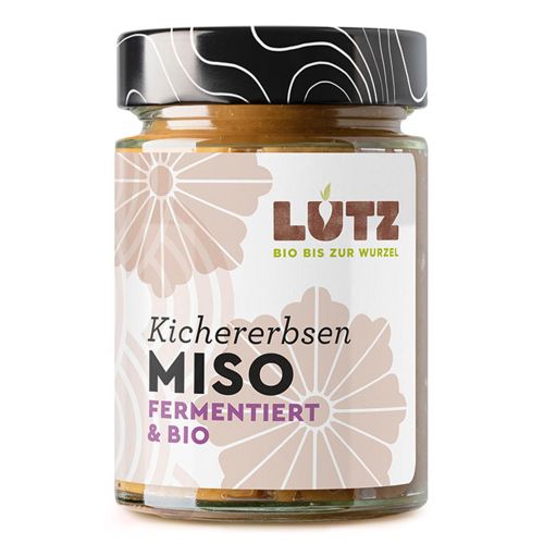 Bio Kichererbsen-Miso 190g - Fermentierte Bio Speisewürzpaste aus Kichererbsen von Bio Lutz
