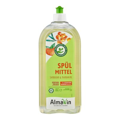 Bio Spülmittel Sanddorn-Mandarine 1000ml - 10er Vorteilspack von Almawin