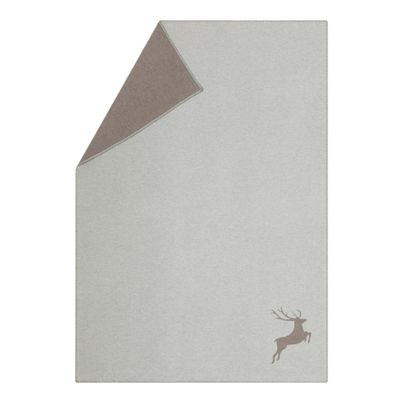 Leichte Kuscheldecke Hirsch Farbe Filz 140x200cm von David Fussenegger