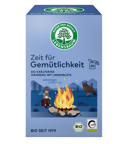 Bio Tee Linde und Lagerfeuer 30g von LEBENSBAUM