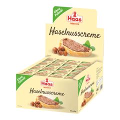 Hazelnut cream palm oil-free 15g - value pack of 112 from Haas Eduard