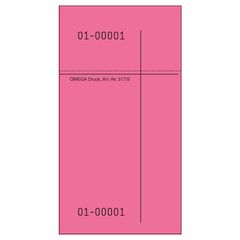 Kellnerblock 14x75 eosin 100 Blatt - 10er Vorteilspack von Omega