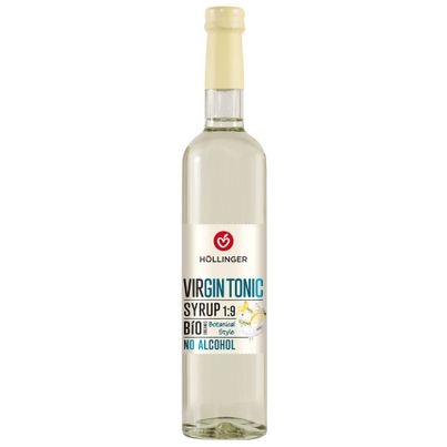 Bio VirGin Tonic Barsirup alkoholfrei 500ml - Basis für selbstgemachte Mocktails - perfekt für alkoholfreie Cocktails von Höllinger Juice