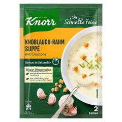 Knoblauch-Rahm-Suppe von Knorr