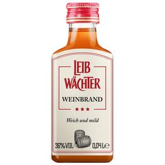 Weinbrand 36 %vol. 40ml - 36er Vorteilspack von Leibwächter