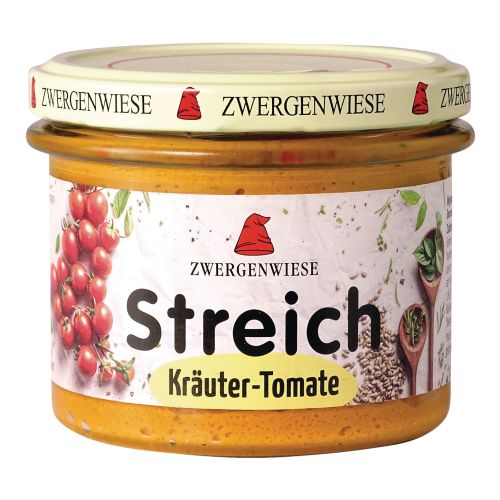 Organic herb tomato spread 180g - value pack of 6 from Zwergenwiese