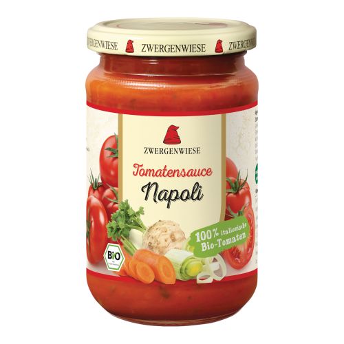 Organic tomato sauce Napoli 350g - value pack of 6 from Zwergenwiese