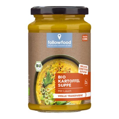 Bio Kartoffelsuppe mit Lauch 375ml - 6er Vorteilspack von Rettergut