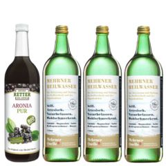 Trinkkur 4er - Mehrner Heilwasser - Bio Aronia pur Direktsaft