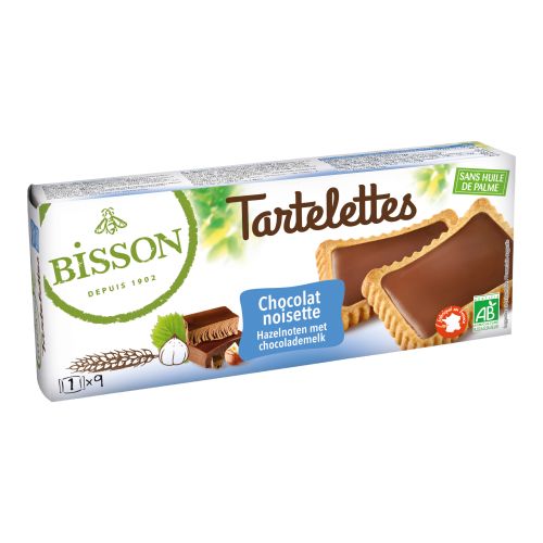 Organic Tartelettes dark chocolate 150g - value pack of 6 from Bisson