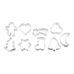 Christmas cookie cutters 9 pieces from Zenker