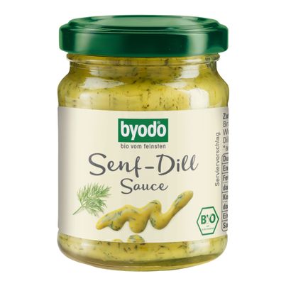 Organic mustard-dill sauce 125ml - value pack of 6 from Byodo