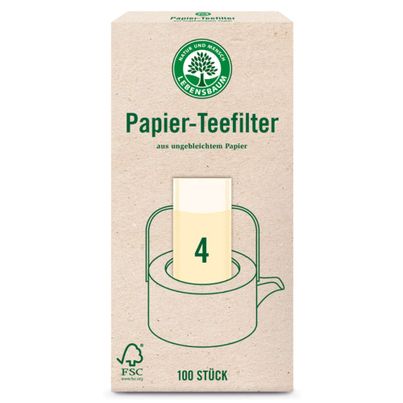 Teefilter Gr. 4 100Stk von Lebensbaum