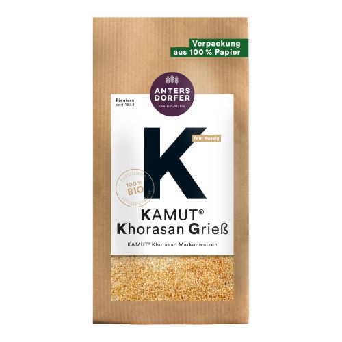 Organic kamut semolina 500g - value pack of 6 from Antersdorfer Mühle