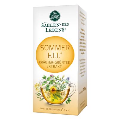 Sommer F.i.T Kräuter-Grüntee Extrakt 250ml von Säulen des Lebens