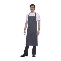 Latzschürze Basic anthrazit3er von Karlowsky Pure