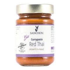 Bio Thai Currypaste rot 190g - 6er Vorteilspack von Sanchon