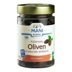 Bio Kalamata Oliven al naturale 175g - 6er Vorteilspack von Mani Bläuel