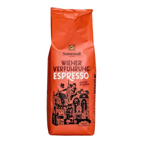 Organic Viennese Seduction Espresso whole 500g - value pack of 5 from Sonnentor