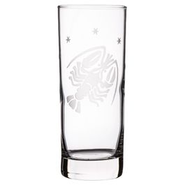 Handgraviertes Glas mit Sternzeichen und Namensgravur Krebs von ...