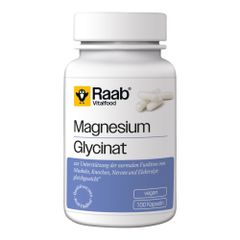 Bio Magnesium Glycinat Kapseln 100ct - 4er Vorteilspack von Raab Vitalfood