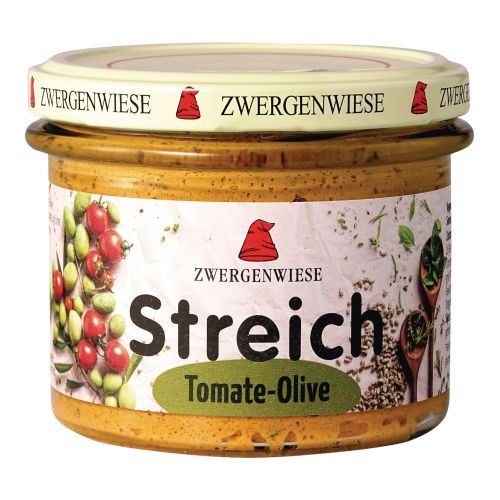 Organic tomato-olive spread 180g - value pack of 6 from Zwergenwiese